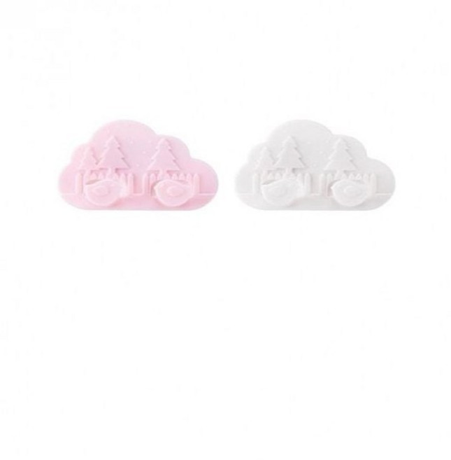 생활용품 플러그홀더 택색상 4개입7193, 핑크, 핑크