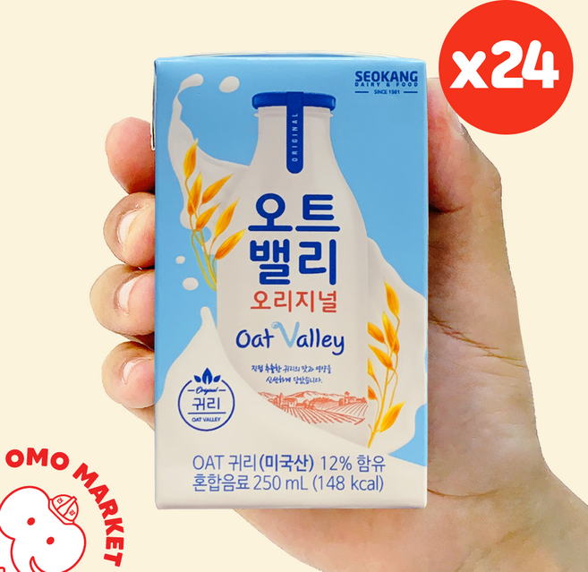 서강유업 오트밸리 오리지널 우유, 250ml, 24개