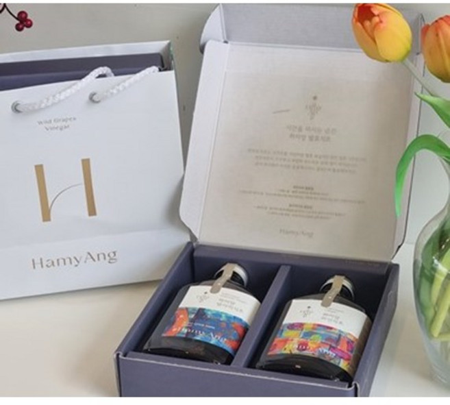[13년숙성] 하미앙 산머루 식초세트(발사믹식초 + 와인식초) x2병, 2개, 250ml