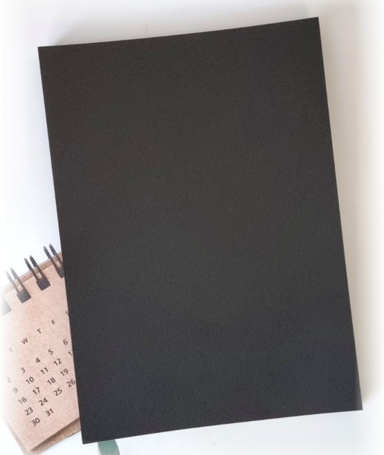 블랙 무지 엽서 캘리그라피 블랙 종이 300g 20매