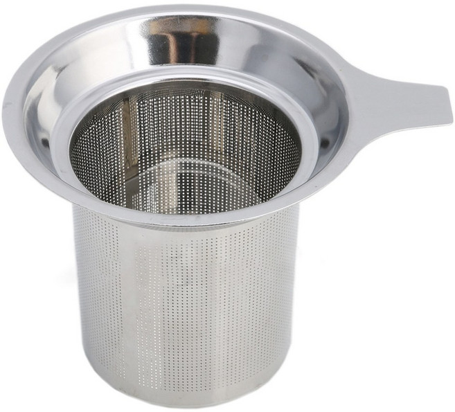 느슨한 잎 차 Infuser 스테인레스 스틸 재료 차 스트레이너 양조 용 잎 잎 차 식기 세척기 안전을위한 차 필터, 은, 1개