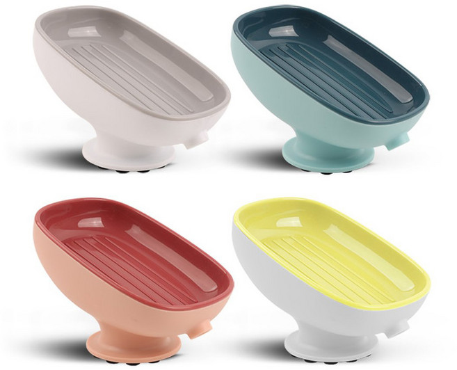 1+1 머스트샵 프리미엄 물빠짐 실리콘 비누받침대 자동배수 비누케이스 홀더, 그레이, 2개