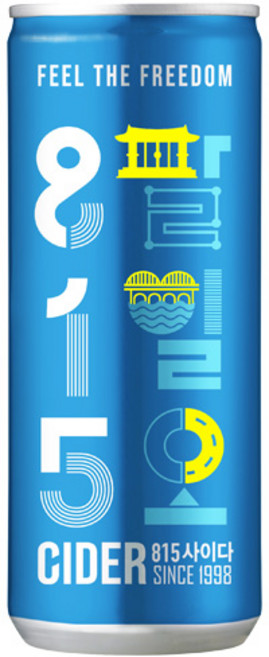 웅진 815사이다 250ml 캔, 1개