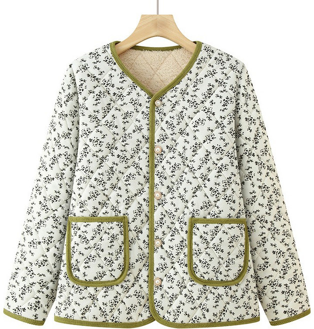 포근 융털 누빔 긴팔 김장자켓 보온 실내자켓 4color