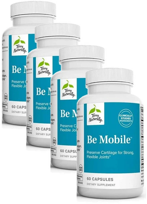 테리 내추럴리 비 모바일 글루코사민 콘드로이친 히알루론산 캡슐 Terry Naturally Be Mobile, 60정, 4개 - 쿠팡