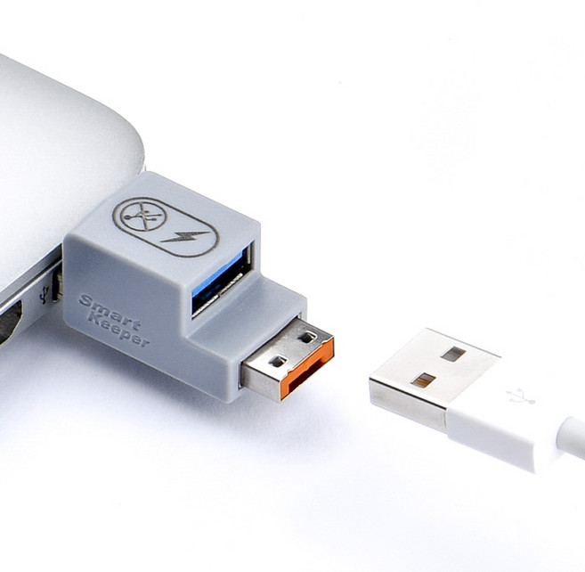 스마트키퍼 USB 충전젠더락 충전용 젠더 공공장소 멀웨어 보안 차단 휴대용 시스템 물리보안, 1개