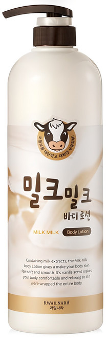 과일나라 밀크밀크 바디로션 vanilla, 1L, 1개
