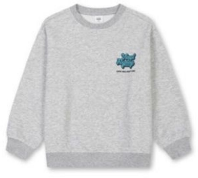 [백화점 홈쇼핑 정품] 탑텐 키즈 더블니트 그래픽 스웨트셔츠 MKF3TR1201-IC