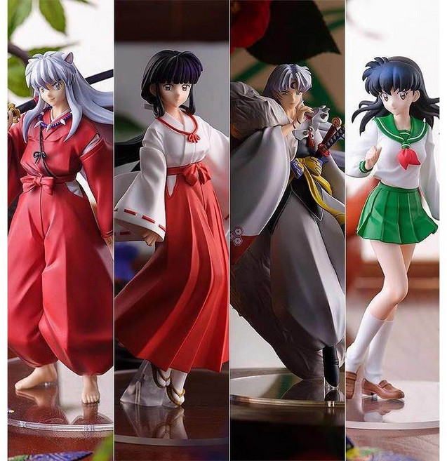 이누야샤 셋쇼마루 키쿄우 카고메 애니메이션 캐릭터 피규어 인형, 19.이누야샤 4종 5cm