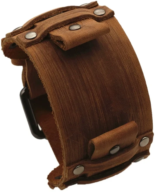 24mm 블랙 블루 그린 가죽 시계 밴드 남성용 시계 스트랩 팔찌 쥬얼리, 1)retro brown, 1개