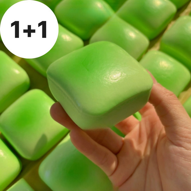 빵말랑이 쿠션 스퀴시 스퀴지 말랑이, 2개, 말차