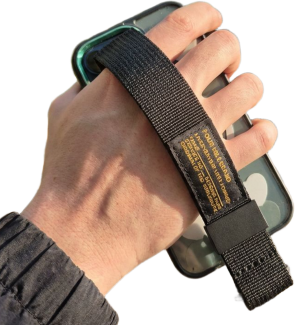 도도몰 핸드폰 스트랩 도난방지 스트랩, 1개, 블랙