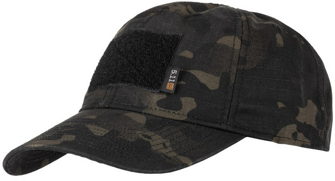 5.11 택티컬 플래그 베어러 캡 (멀티캠 블랙) - 5.11 Tactical Flag Bearer Cap (MultiCam Black)