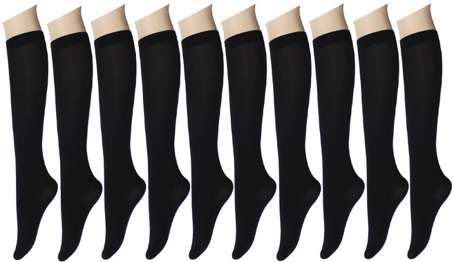 국산 80D 고탄력 판타롱 스타킹 10켤레 고급 두꺼운 무릎스타킹 흘러내림없는 뜯김방지 개별포장