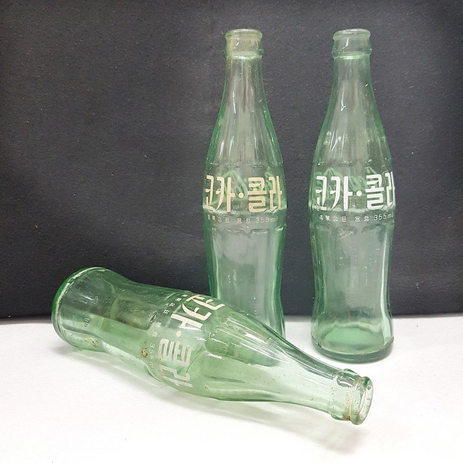 B급 옛날병 흰글씨 코카콜라 빈병1개 옛날음료수병 레트로병, 1개