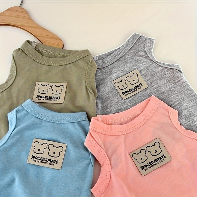 멍담 강아지 고양이 쿨소재 티셔츠 경량 통풍, 1개, 그레이