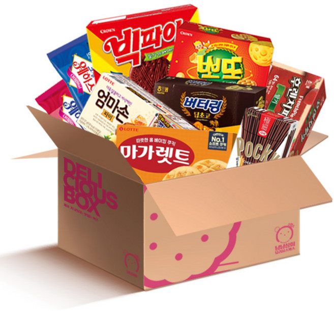 뽀또 엄마손 파이 마가렛트 빅파이 후렌치파이 등 딜리셔스2 과자 세트 학교 사무실 탕비실 교회, 1세트+냠냠상회 전용포장박스, 1개