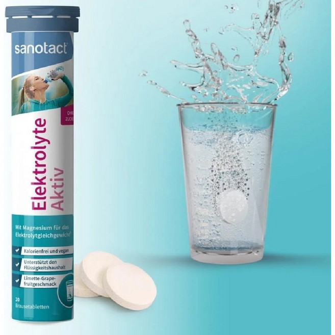 독일 전해질 엑티브 6개 20 정 발포비타민 자노탁트 (마그네슘 칼륨 비타민 B포함), 20정