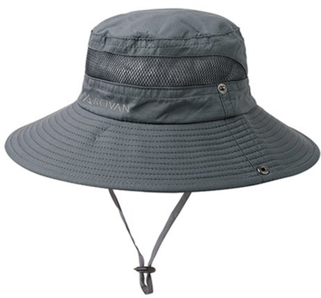 라이반 남녀공용 크러쉬 등산모자 KN-07003, 그레이