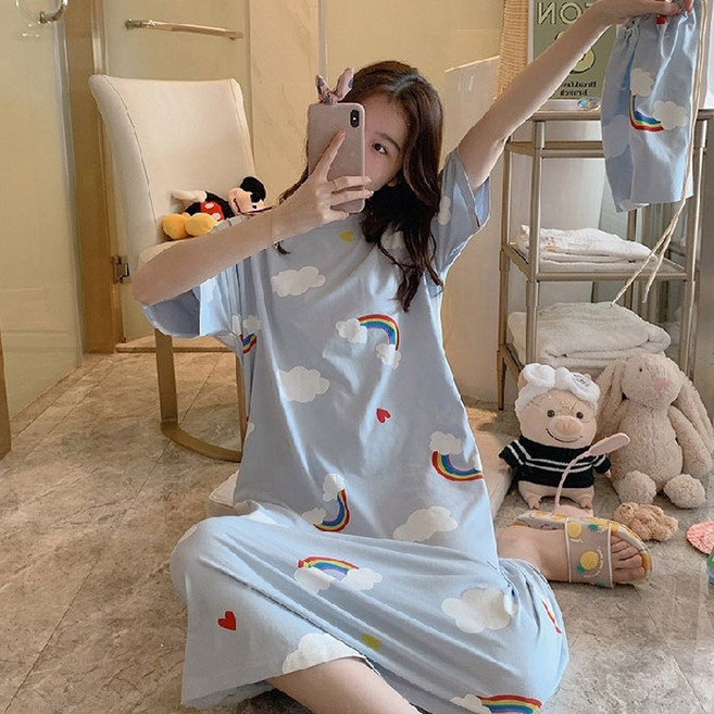 리빙스튜디오 귀염뽀짝 편안한 홈웨어 원피스 캐릭터 잠옷 6종