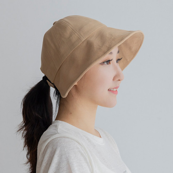 엠투디 여성 와이어 린넨 벙거지모자 버킷햇 1+1