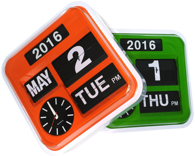 파텍 플립 벽시계 32cm, 화이트