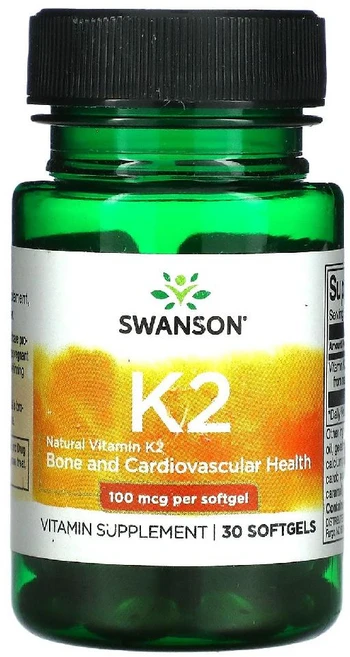 스완슨 천연 비타민 K2 MK7 100mcg 30정 2개, 100 mcg - 쿠팡