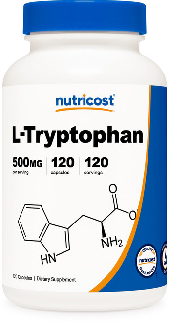 뉴트리코스트 L-트립토판 500mg 캡슐 글루텐 프리, 120정, 1개