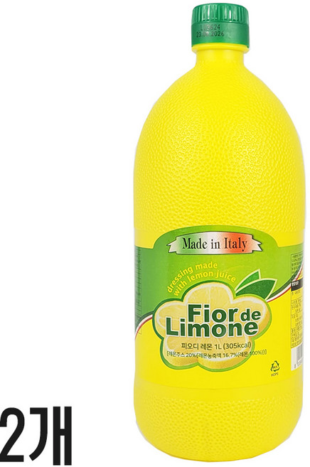 피오디 레몬즙 1000ML X6, 1L, 2개