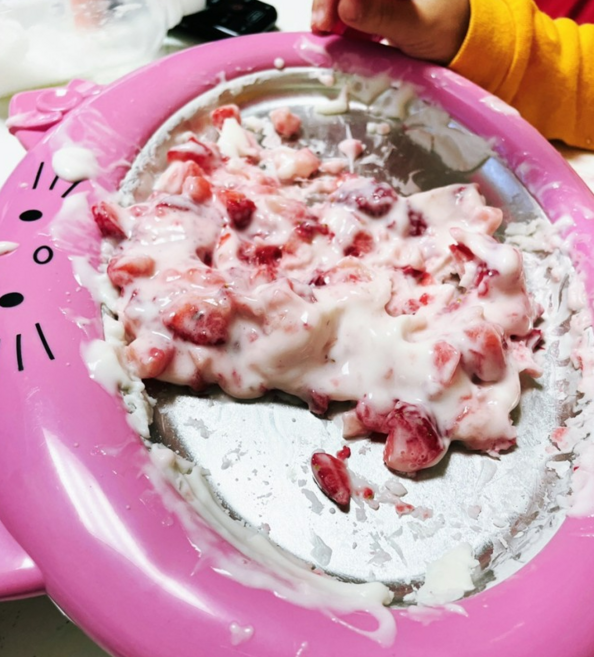 철판 아이스크림 메이커 일인용 싱글족 냉동실 요거트 아스크림팬 건강한 홈메이드 전기없이 얼음없이, 블루, 1개