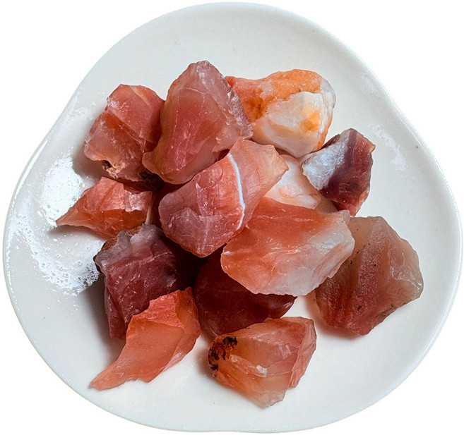 紅瑪瑙原石~100g/單位, 紅瑪瑙原石 約1-2cm