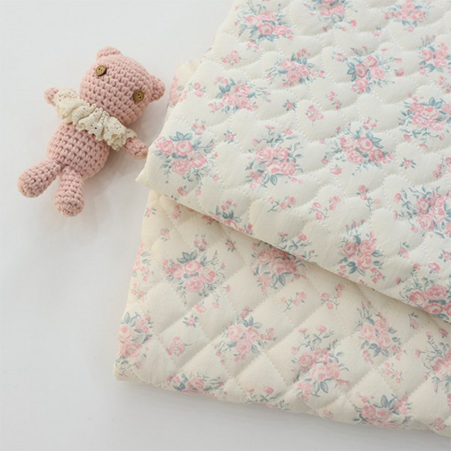 누빔원단 하트 다이아 4온스 빈티지 부케 2종 반마 C0, 미니다이아, 1개