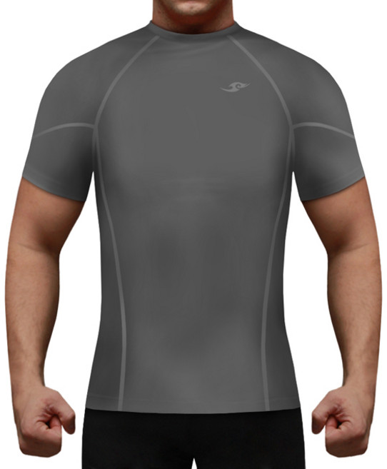 테이크파이브 남자 기능성 머슬핏 반팔 스포츠이너웨어 그레이