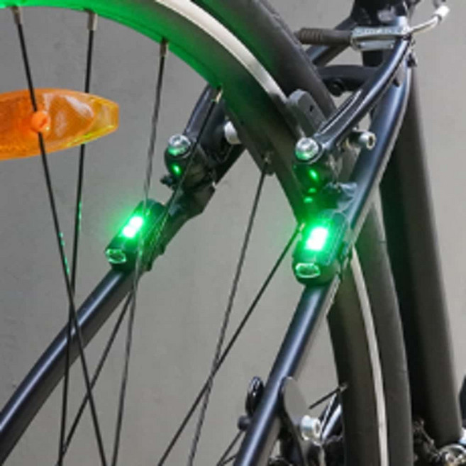 자전거 오토바이 LED 후미등 라이트 자동 꺼짐 센서 무드등 겸용, 1개