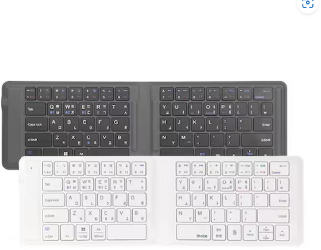 아이노트 멀티 페어링 접이식 블루투스 무선키보드, (INOTE 정품) 화이트, X-Folding XK602B