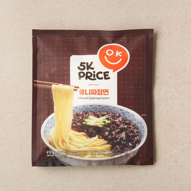 5K프라이스 유니짜장면, 2개, 410g
