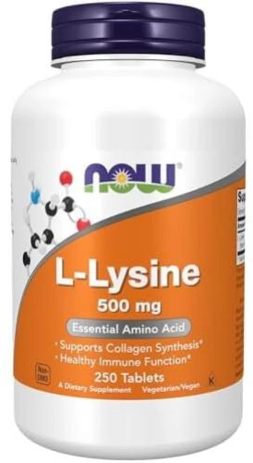 나우푸드 L-라이신 염산염 효능 500mg 아미노산, 1개, 250정 - 쿠팡