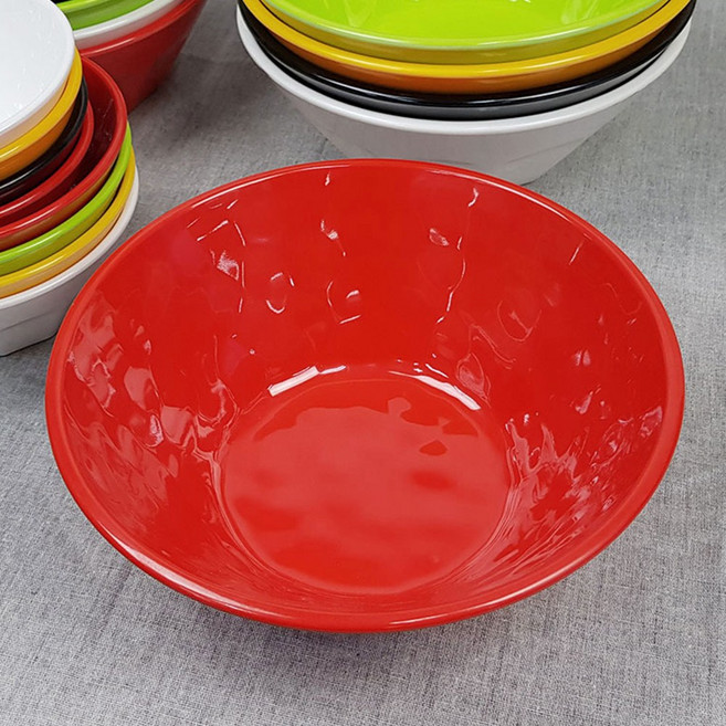 컬러 멜라민 웰빙 퓨전 BB 대접 샐러드볼, 컬러멜라민 웰빙퓨전9볼 G-4069, 검정, 1개