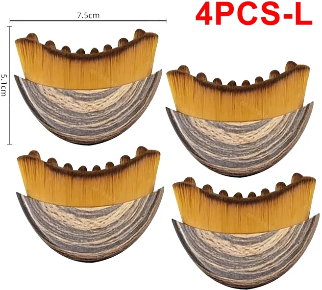 림프 순환 페이스 브러시 배출 부기 감소 피로 완화 얼굴 마사지기 턱 조형 도구, 02 L-4PCS