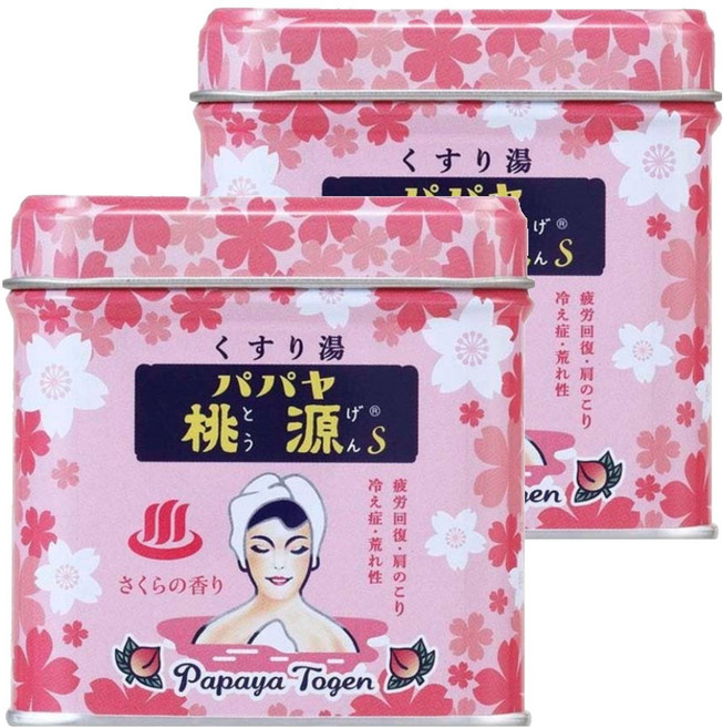 고슈 파파야도원S 쿠스리유 벚꽃 향 캔, 2개, 70g