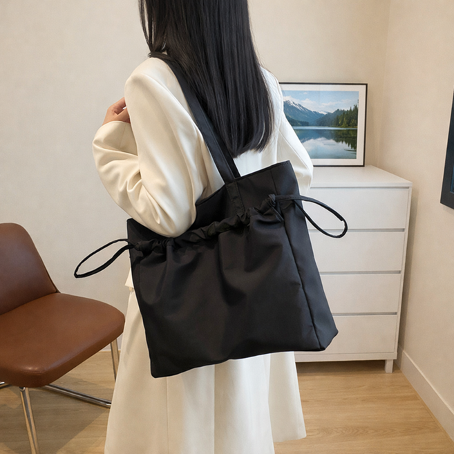 카이로스온 가벼운 나일론 방수 숄더 에코백 보부상 데일리백