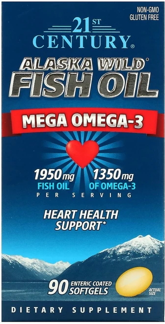 21세기 센트리 21st Century 알래스카 야생 피쉬 오일 메가 오메가3 장용성 소프트젤 90정124105원산지:기타, 1개 - 쿠팡