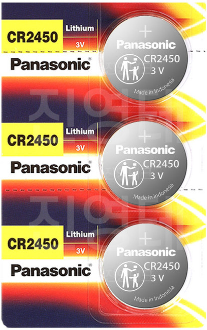파나소닉 코인건전지 CR2450, 3개입, 1개