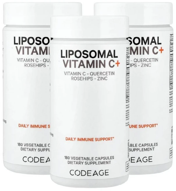 1+1+1 코드에이지 리포소말 비타민C+ 베지 캡슐 180정 비타민 바이타민 비타민c vitaminc 아스코르브산 - 쿠팡