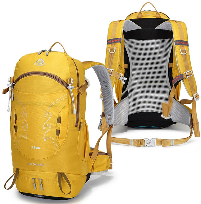 경량 배낭 가방 경량백팩 28L 등산배낭 32L 데 아웃도어등산 26L, 하늘이 노랗다, 30리터 초경량 부유식 레인커버 증정