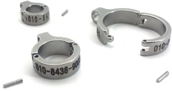 조류 이름표 조립 타입 각인 발목링_내추럴 모든 앵무새 외출 산책 미아조 방지, 8호(이름+전화번호), 1개, 내추럴(스테인레스)