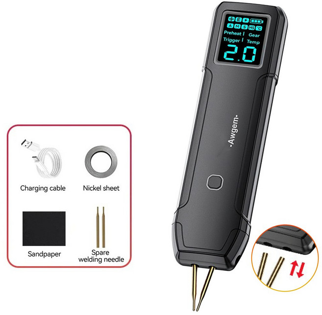 더블 축복 휴대용 DIY 기어 배터리에 핸드 스폿 90 가능 18650 기계 헬드 조절 용접 용접기 맞게, SH2, 1개