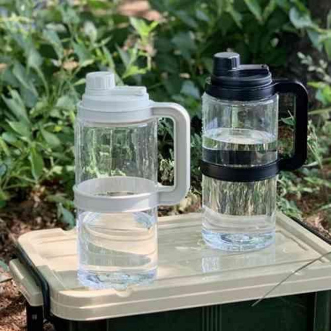 1.7L 헬스 물통 다이어트 물병 보틀 물마시기 트라이탄, 아이보리