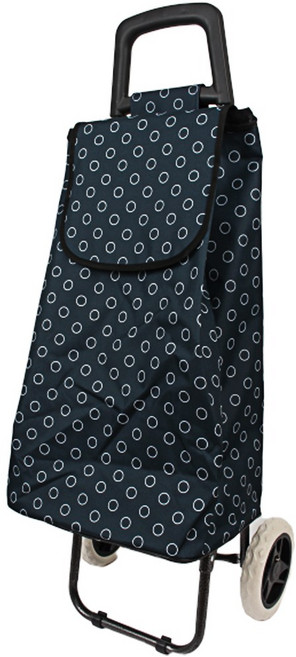 시장바구니캐리어 대형 접이식카트 쇼핑 핸드 바퀴달린장바구니 손수레 구루마 가방 장보기 천, 물방울, 1개