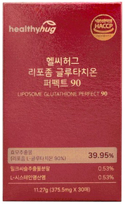 헬씨허그 리포좀 글루타치온 퍼펙트 90, 11.27g, 1개